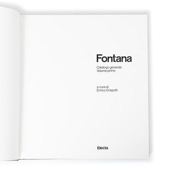 Böcker, 2 volymer, "Fontana - Catalogo generale I-II", Enrico Crispolti, Edizioni Electa, Milan,1986.