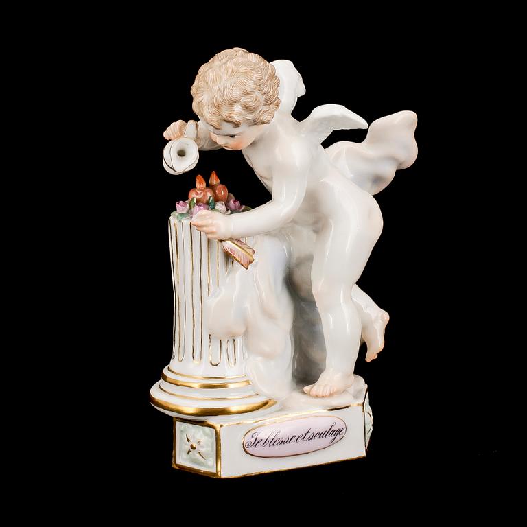 FIGURIN, porslin, Meissen, 1800/1900-tal.