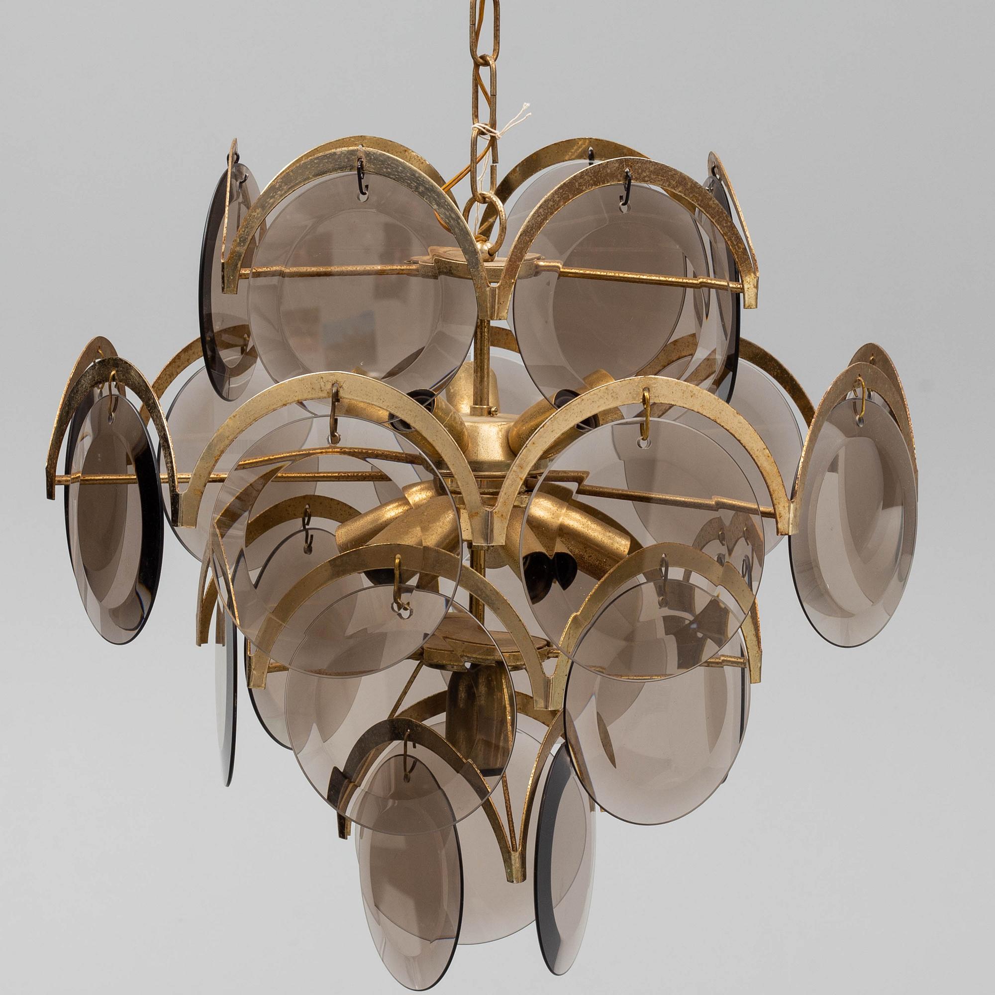 An Italian ceiling light, 1960's/70's.