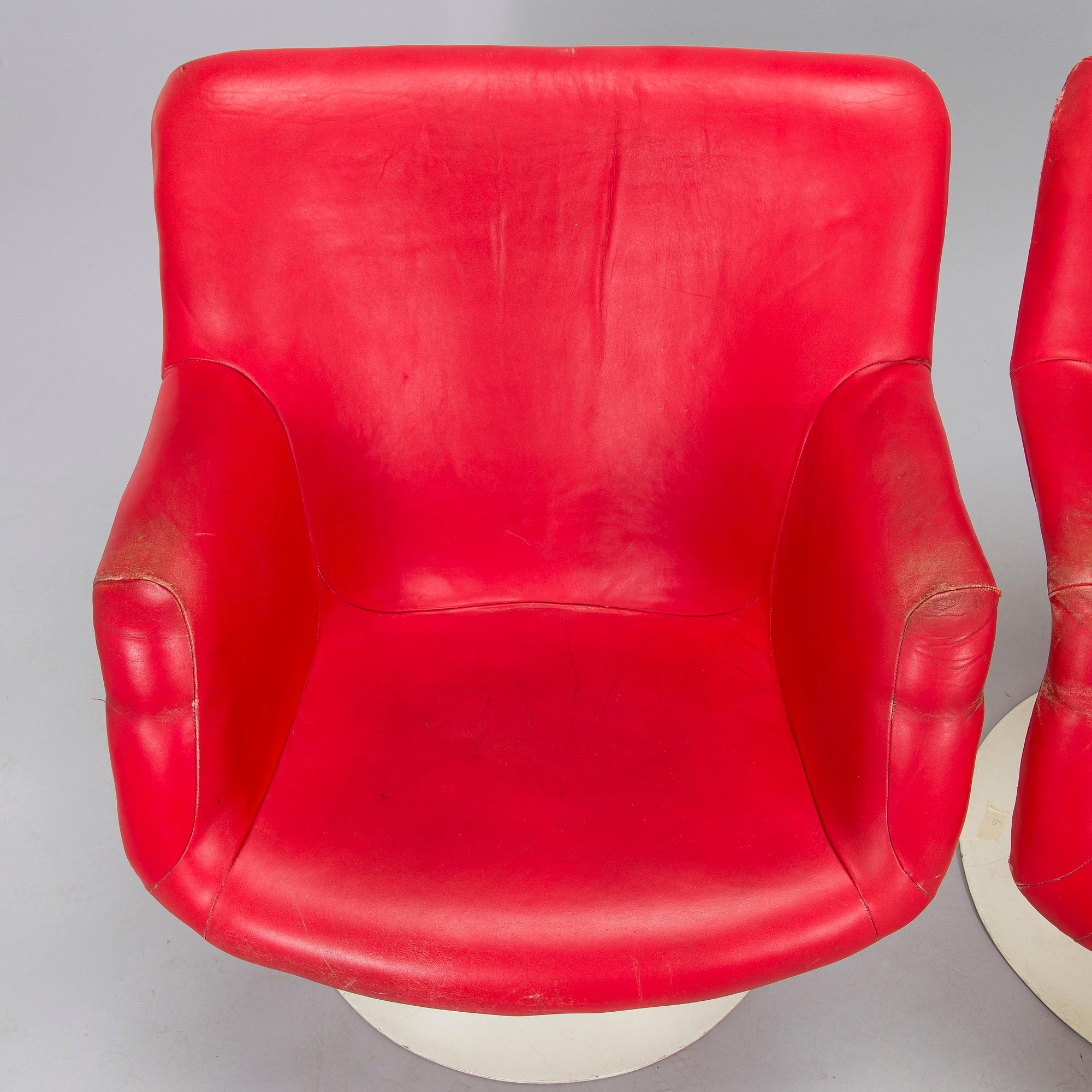 Yrjö Kukkapuro, pöytä "Saturnus" ja tuoleja, 4 kpl, "Junior", Haimi, 1960-luku.