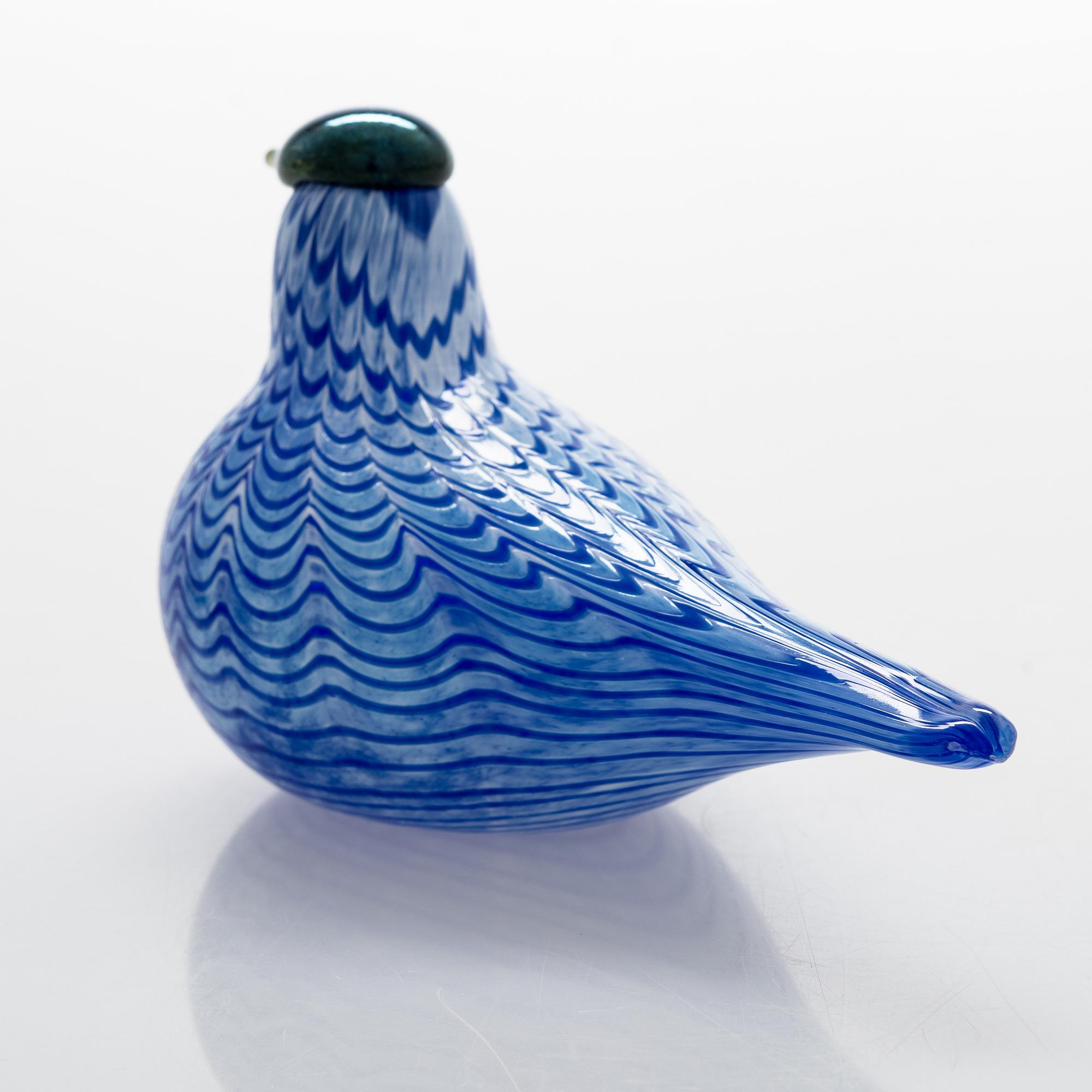 Oiva Toikka, a glass bird signed O. Toikka Iittala.