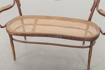 A JOSEF KOHN BENTWOOD SOFA CA 1900.