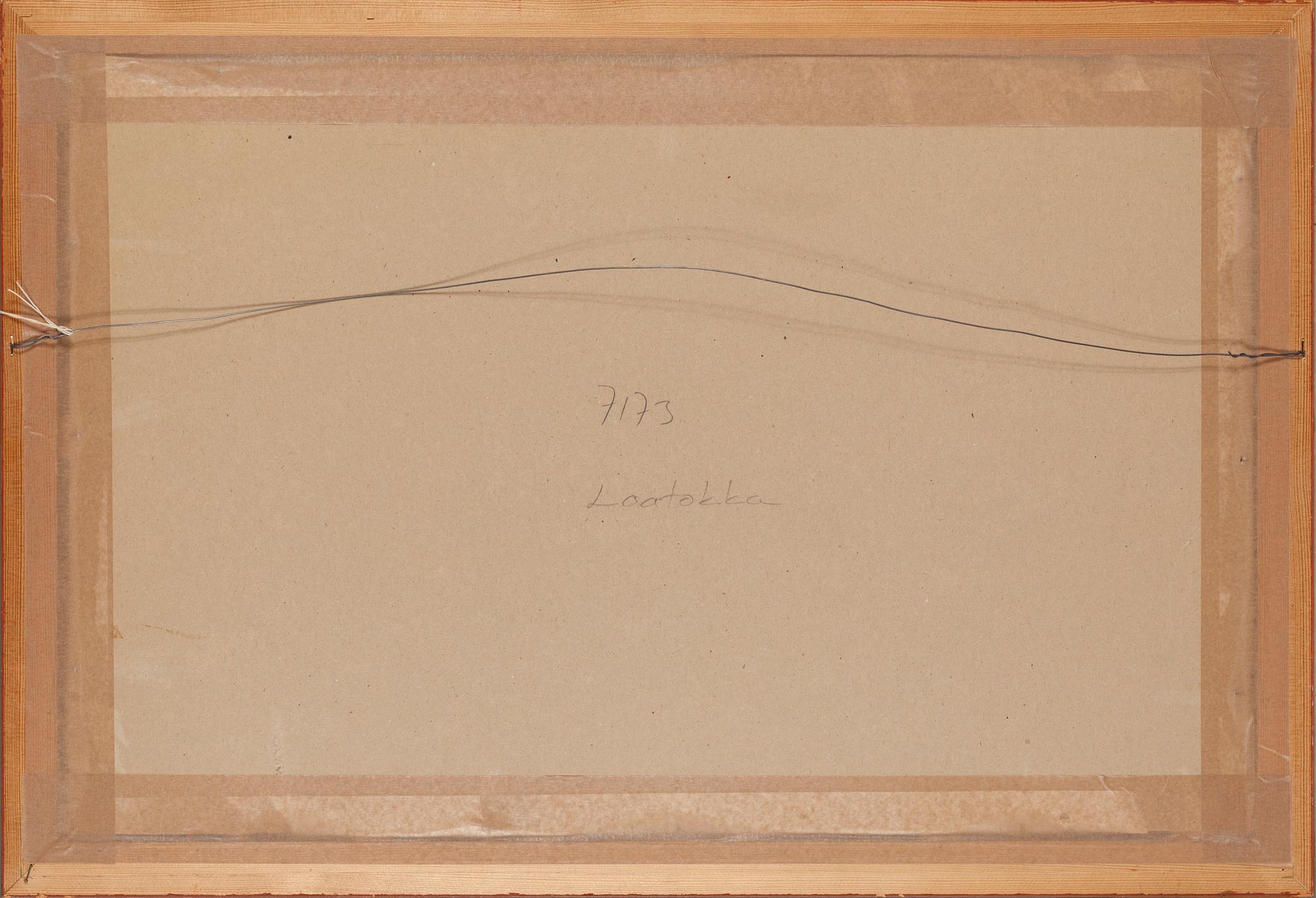 Nikolai Tervakorpi, olja på pannå, signerad.