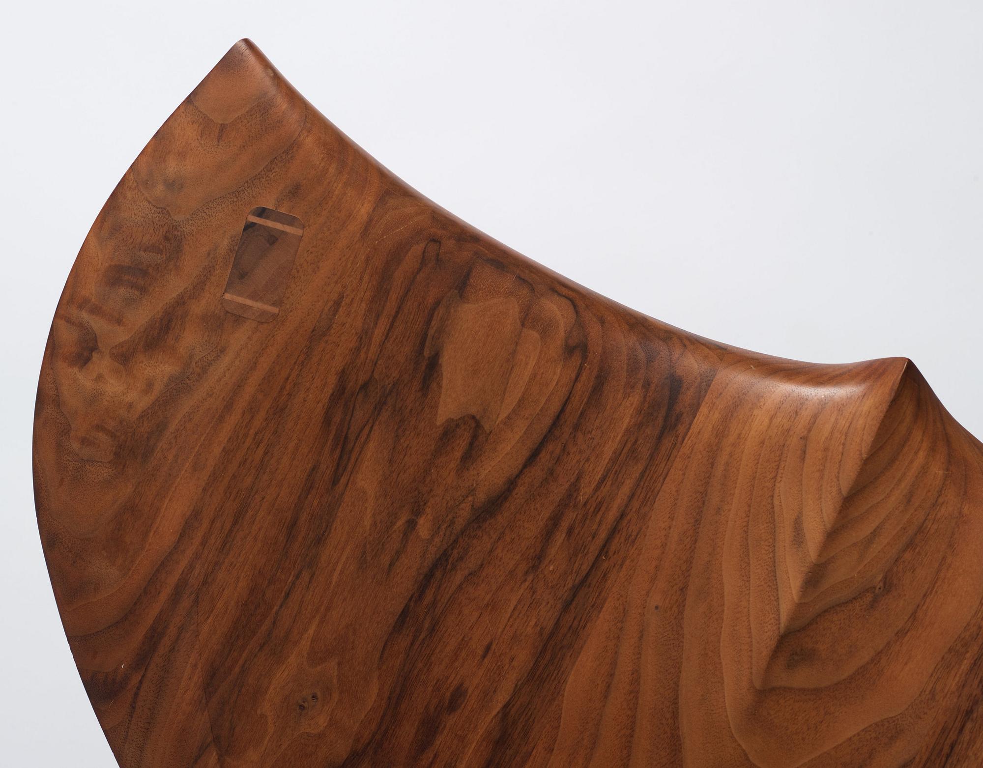 Morten Stenbæk, a "Whale Chair", No. 17, his own studio, Denmark, 2018.