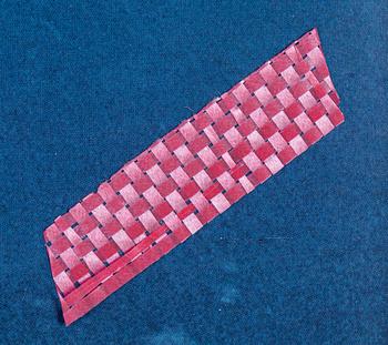 Christo & Jeanne-Claude, offset in colours with textile application, signed.