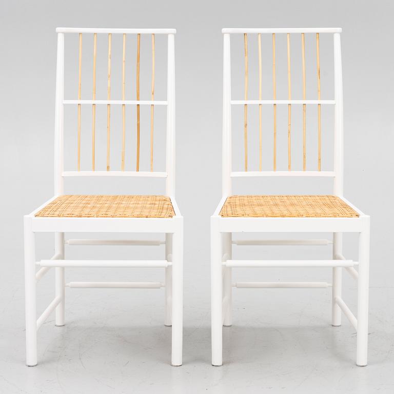 Josef Frank, a pair of chairs, model B 2025, Svenskt Tenn, after 1985.