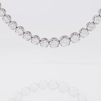 COLLIER, briljantslipade diamanter totalt ca 5,00 ct.