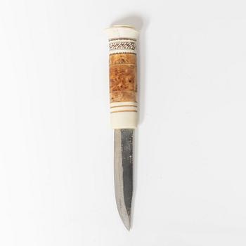 Ivar Bernhard Lampa, a horn knife, signed.
