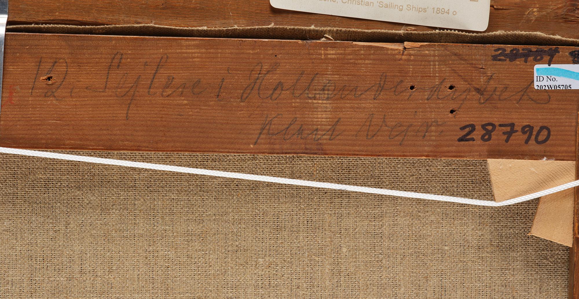 Christian Vigilius Blache, Two barques, brig etc. in Hollaenderdypet.