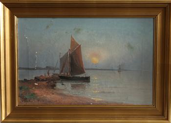 LUDVIG RICHARDE, olja på duk, sign.