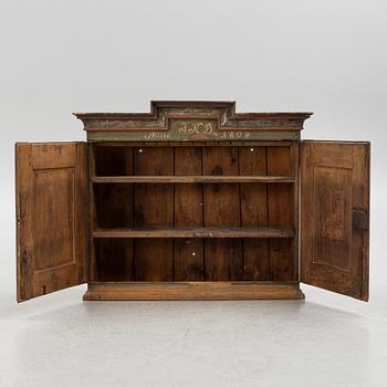 Cabinet., folk art, dated 1808.