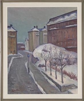 Kaapo Rissala, Vårvinter i Helsingfors, Nervandersgatan.