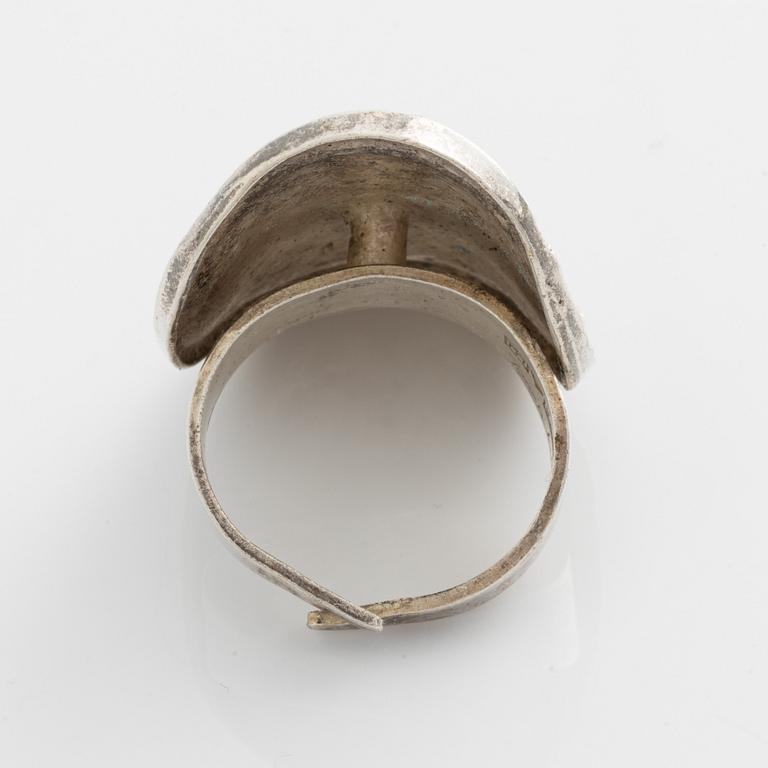 Jorma Laine, ring, silver, "Chic" ,