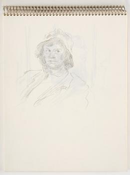 Lotte Laserstein, Sketchbook with approximately 42 drawings, of which 1 is signed.