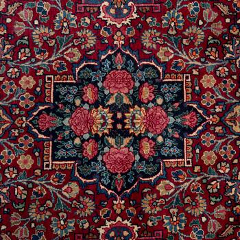 Matta, semiantik Meshed, Östra Persien, signerad Ghazi Khan 410 x 310 cm.