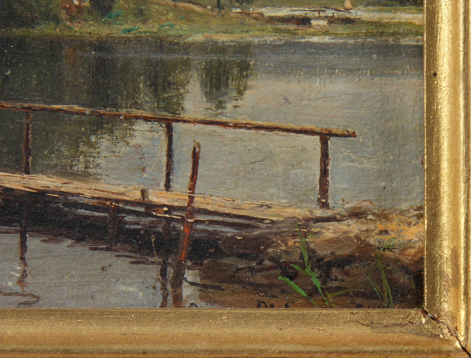 OSCAR OHLSON, olja på duk, sign.