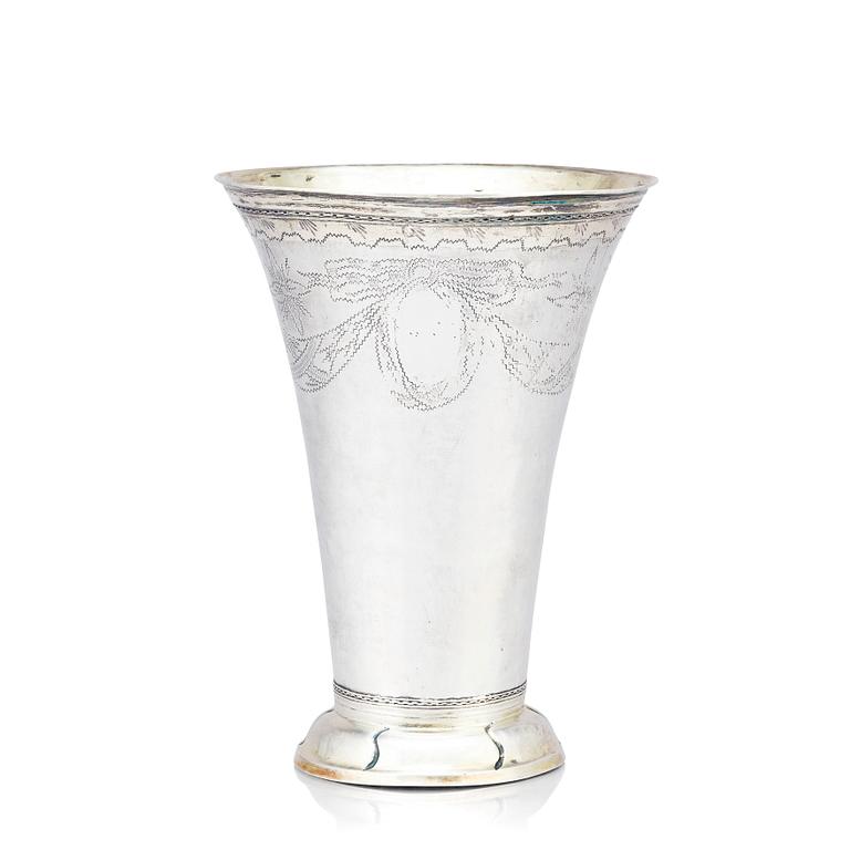A Swedish 18th Century silver beaker, possibly Mikael Sedelin (1788-1807 (1809)), Sundvall 1794.