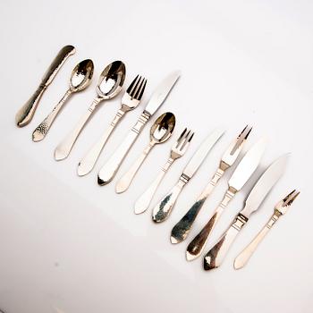 Georg Jensen, Cutlery service, silver, 107 pieces, "Antique/Continental", Denmark.