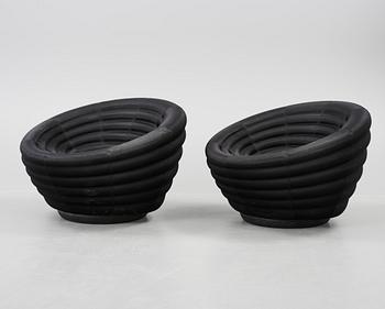 FÅTÖLJER, ett par, "Blow", Johannes Foersom & Peter Hiort-Lorenzen för Hay, Danmark, 2000-tal.