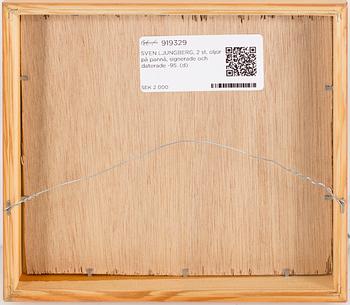 SVEN LJUNGBERG, 2 st, oljor på pannå, signerade och daterade -95.