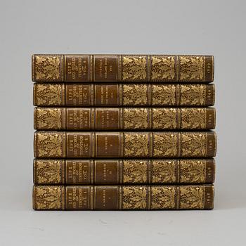 A set of 12 books,  "Life and works of Tennyson", Alfred Lord Tennyson a Memoir by his son. 1898-1899.