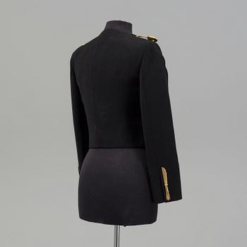 A dinner jacket by Moschino Couture fall 1989-90.