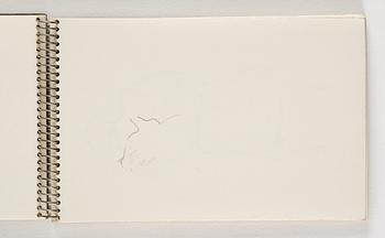 Lotte Laserstein, 10 små skissblock med teckningar.