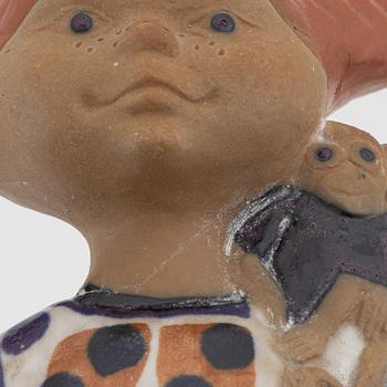 Lisa Larson, figurin, stengods, "Pippi långstrump", Gustavsberg.