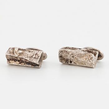 CLAËS E. GIERTTA, cufflinks, silver.