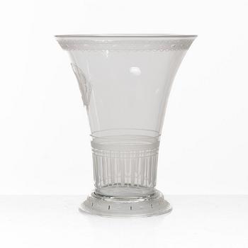 Simon Gate, vas, graverat glas, Orrefors, modell G 171, 1920-tal.