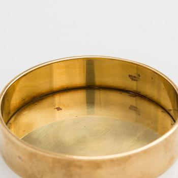 Maija Heikinheimo, A set of two brass jars manufacturer Valaistustyö for Artek, mid-20th century.