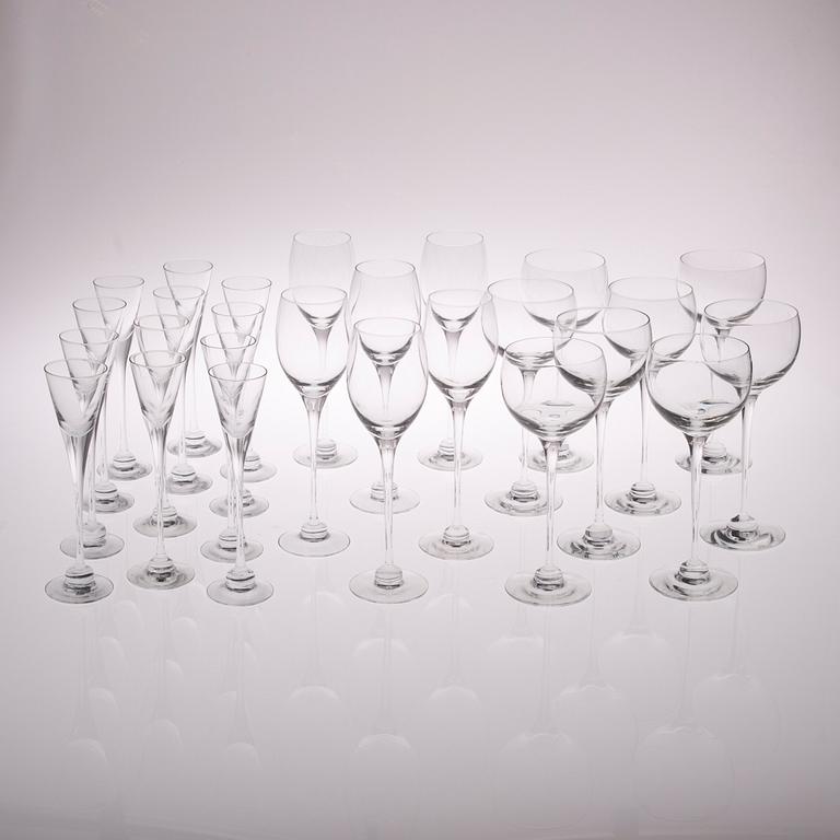 GLASSERVIS, 26 st, "Aurora", Heikki Orvola, Iittala, 1900-talets slut.