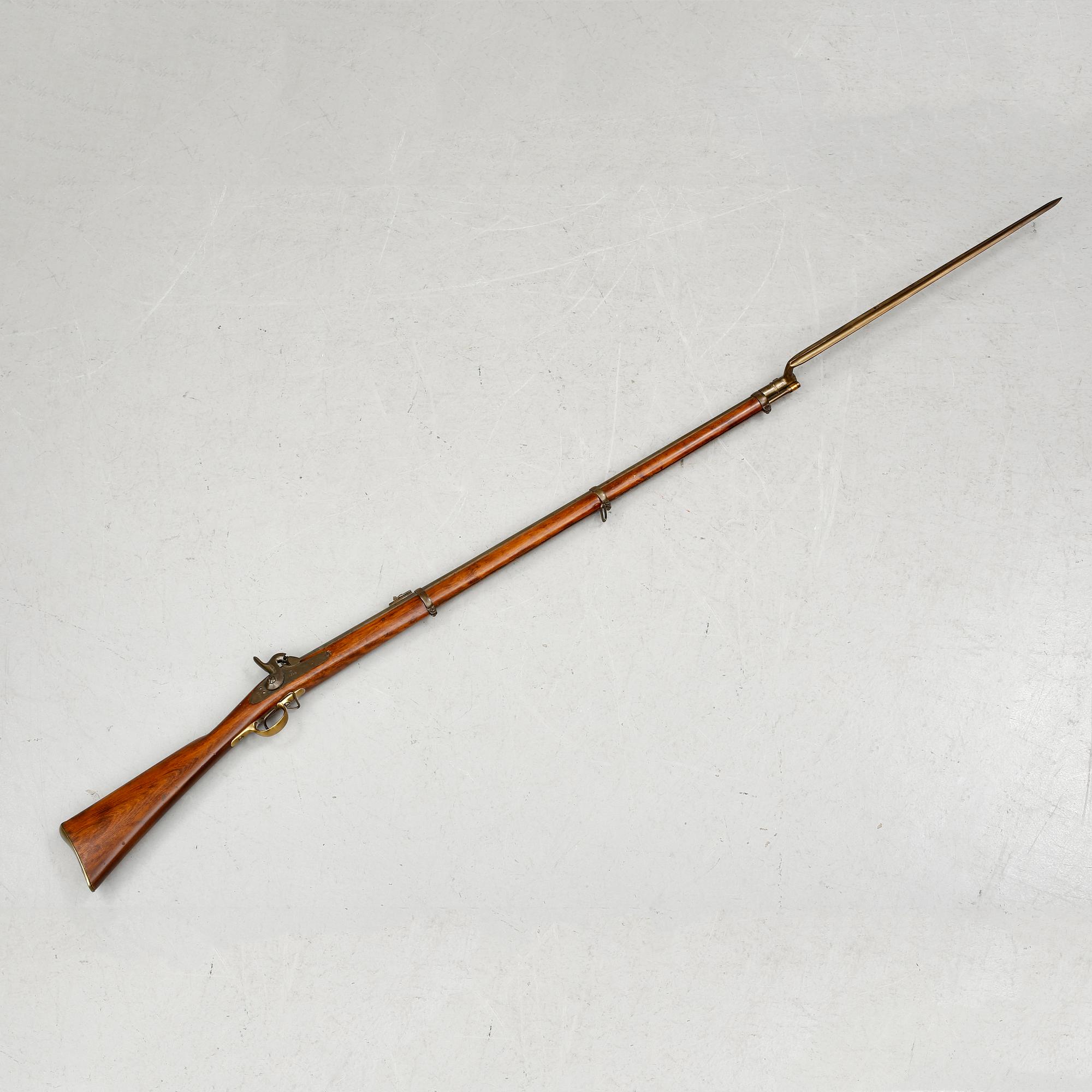 SLAGLÅSGEVÄR, Carl Gustafs Stads Gevärsfaktori, m/1860.