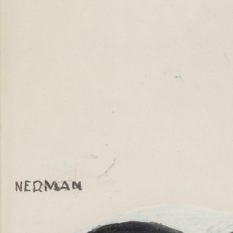 EINAR NERMAN, Tusch, signerad.