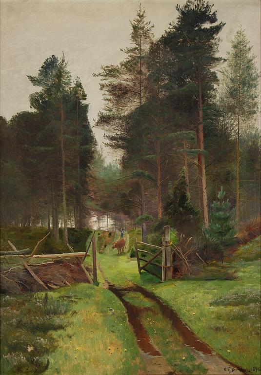 Olof Krumlinde, oil on canvas, signed and dated 1894.