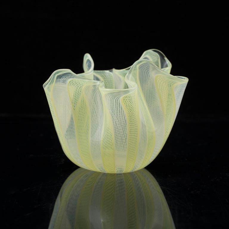 A mid 20th century Italian Venini glass bowl.