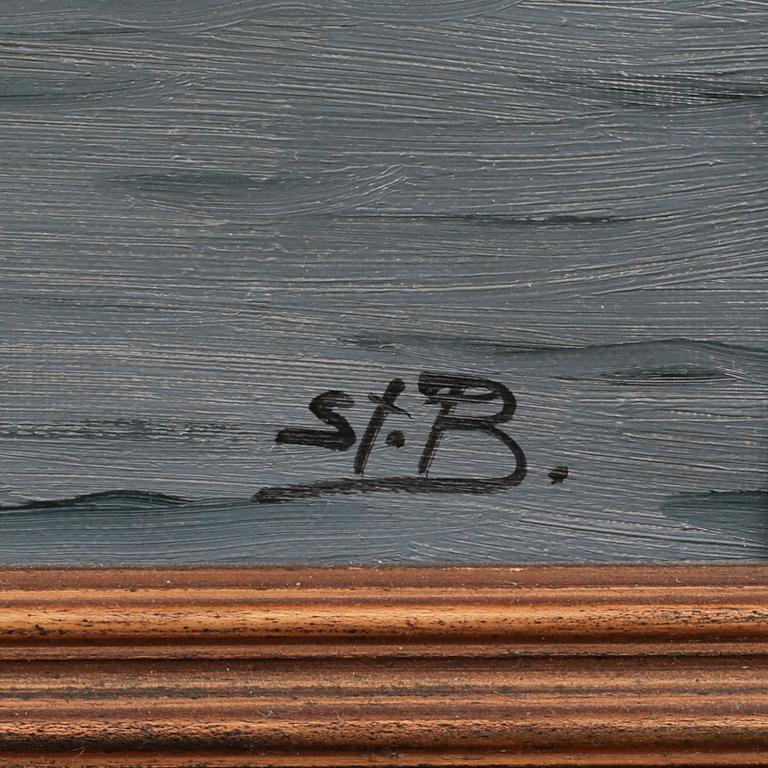 UNKNOWN ARTIST, oil on canvas, signed St.B, from the first half of the 20th century.