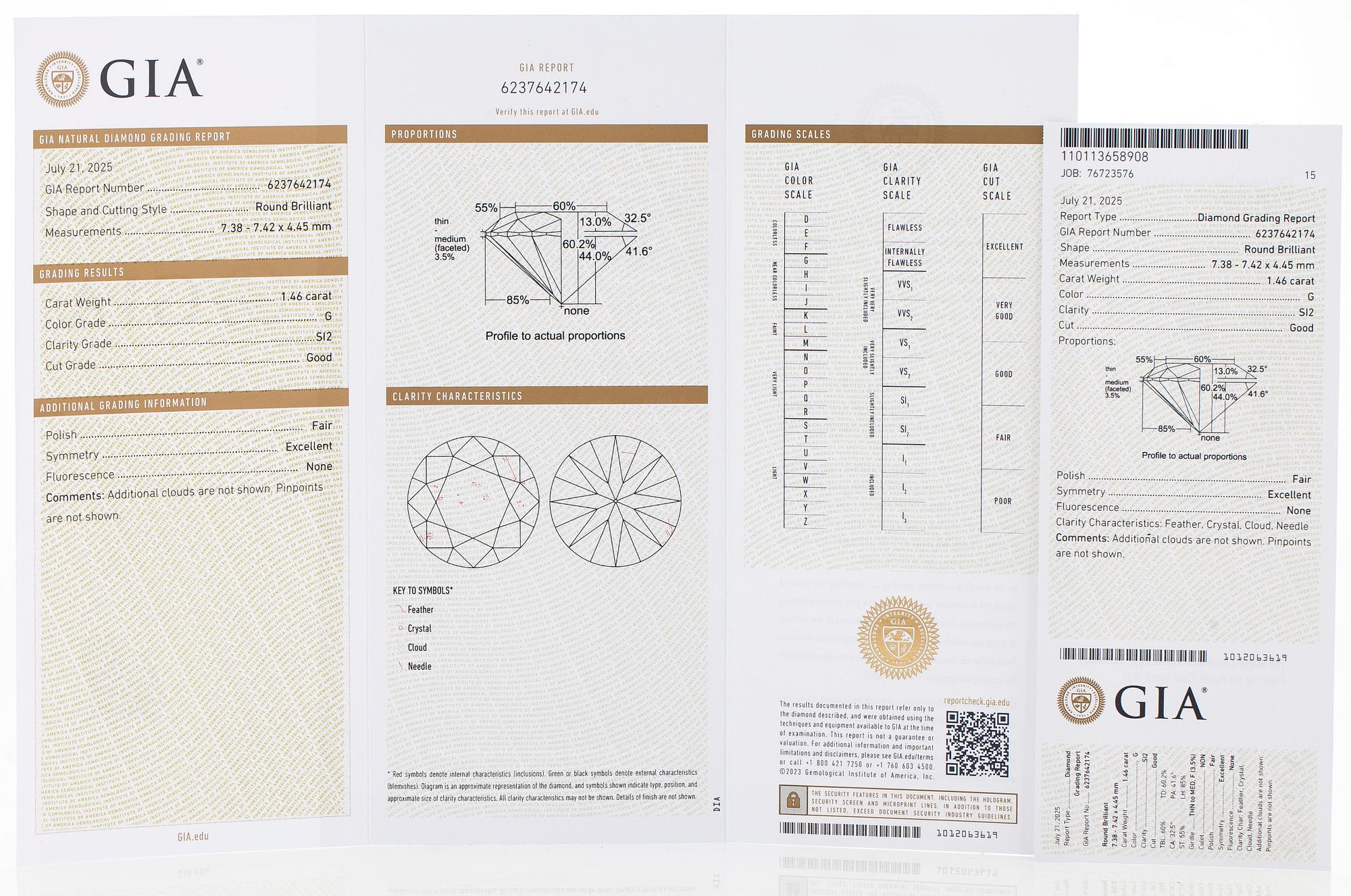 Ring, solitär, platina med briljantslipad diamant.