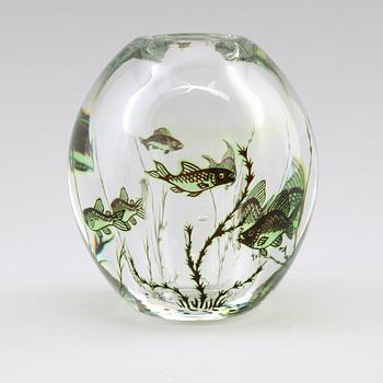 VAS, glas, Edward Hald, Graal 422, Orrefors, signerad.