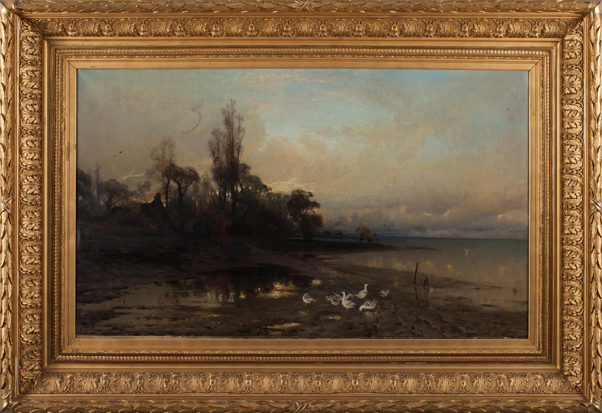 ARVID MAURITZ LINDSTRÖM, olja på duk, signerad.