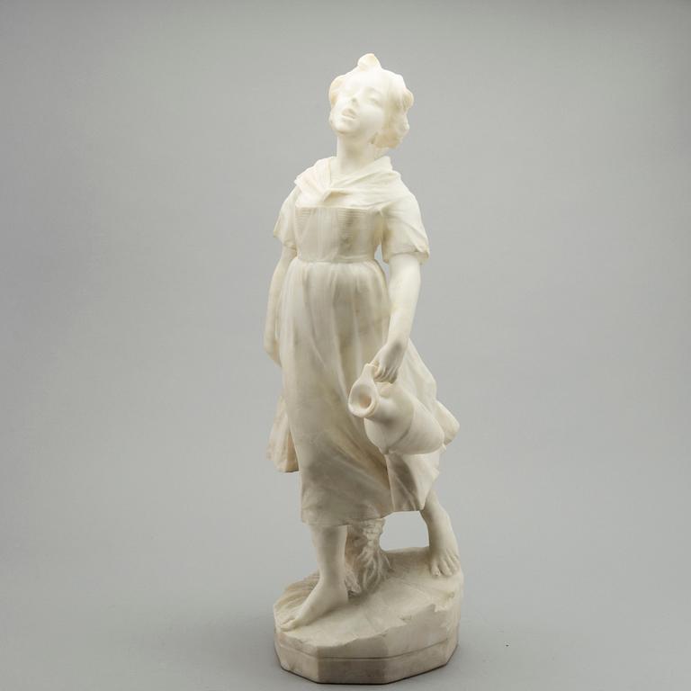 An alabaster sculpture around 1900.