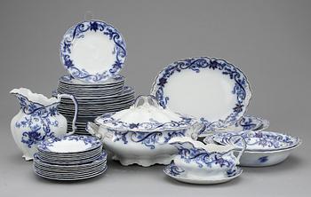 SERVIS, 53 delar, flintgods, "Andorra", Johnson Bros, England, 1900-talets första hälft.