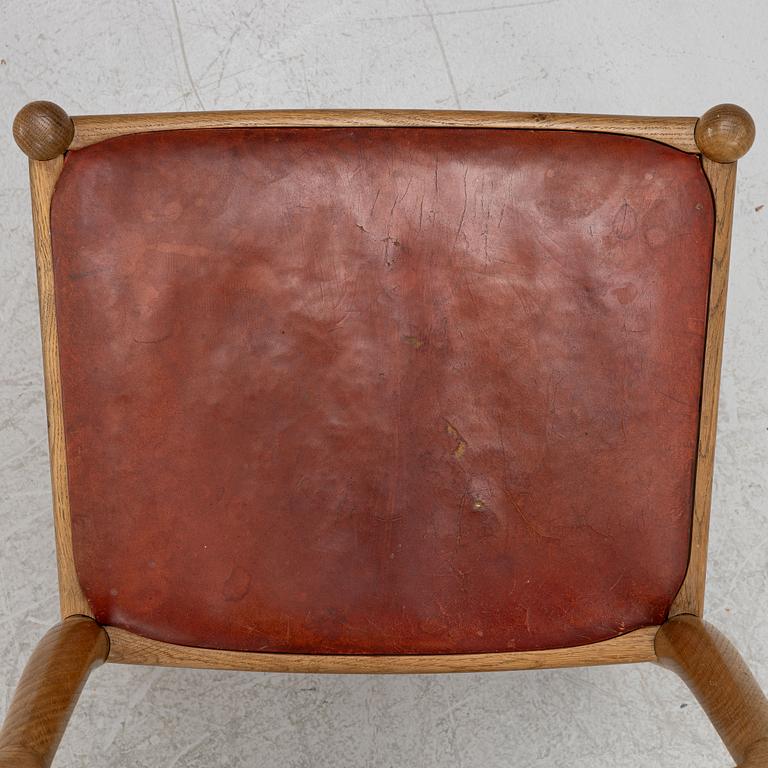 Hans J. Wegner, stolar, 6 st, "W1", C.M. Madsens Fabriker, Danmark 1950/60-tal.