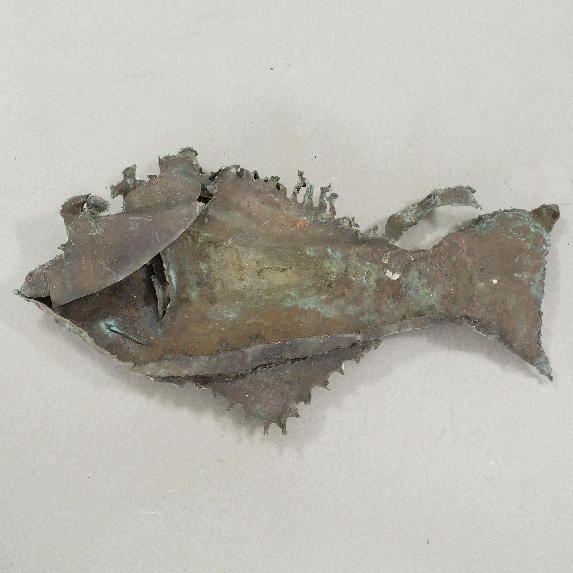 LARS STOCKS, sculpture, metal, no signature.