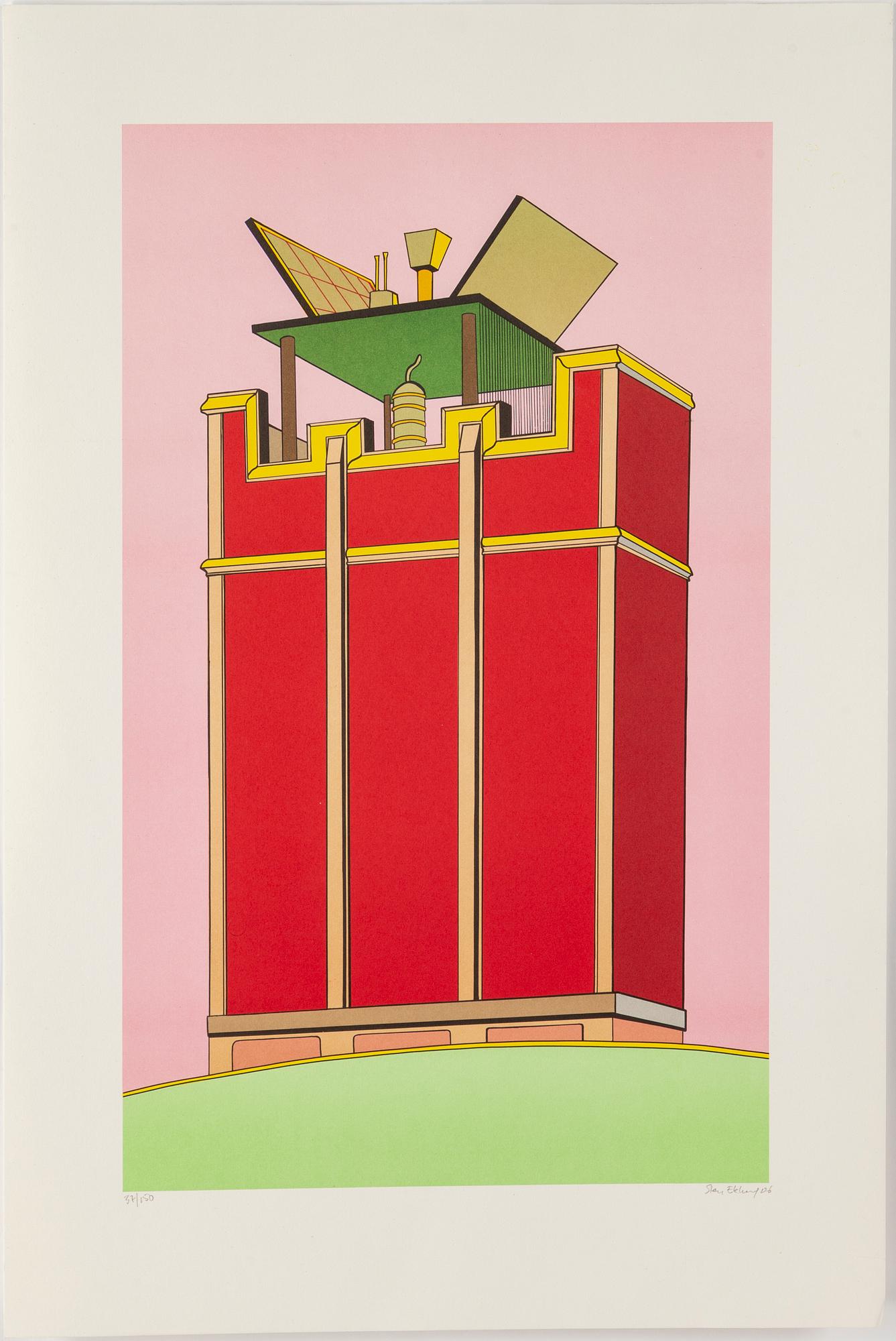 STEN EKLUND, lithograph in colors, signed and numbered 37/150. Daterad -06.