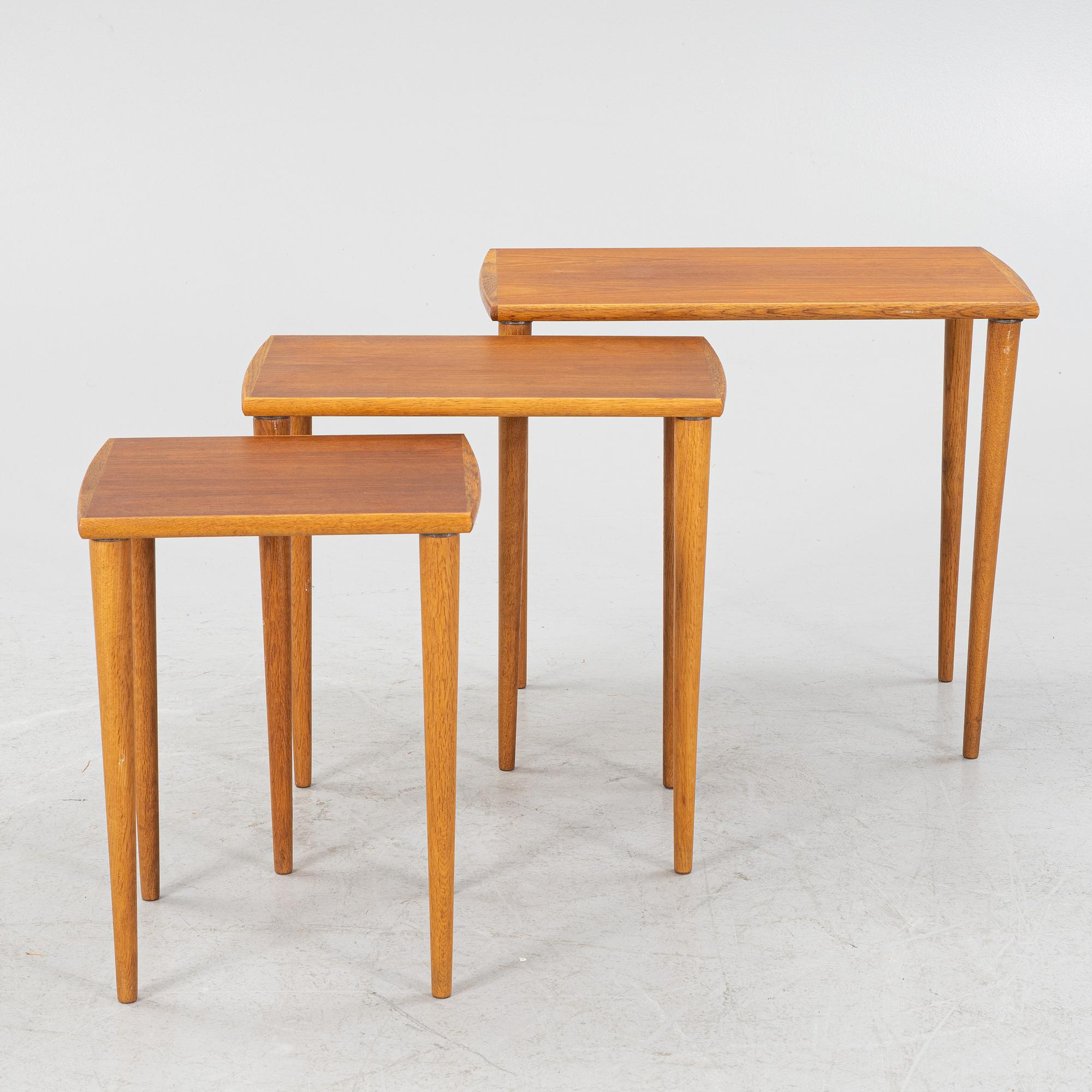 Satsbord, 3 delar, 1950-tal.