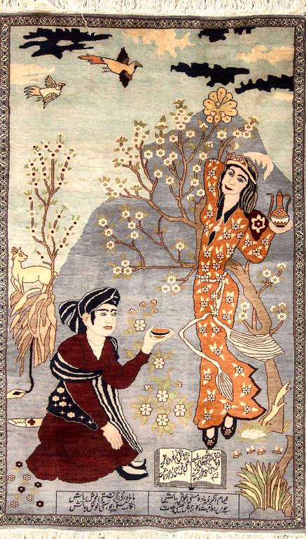 MATTA Isfahan figural old ca 153 x 91 cm.
