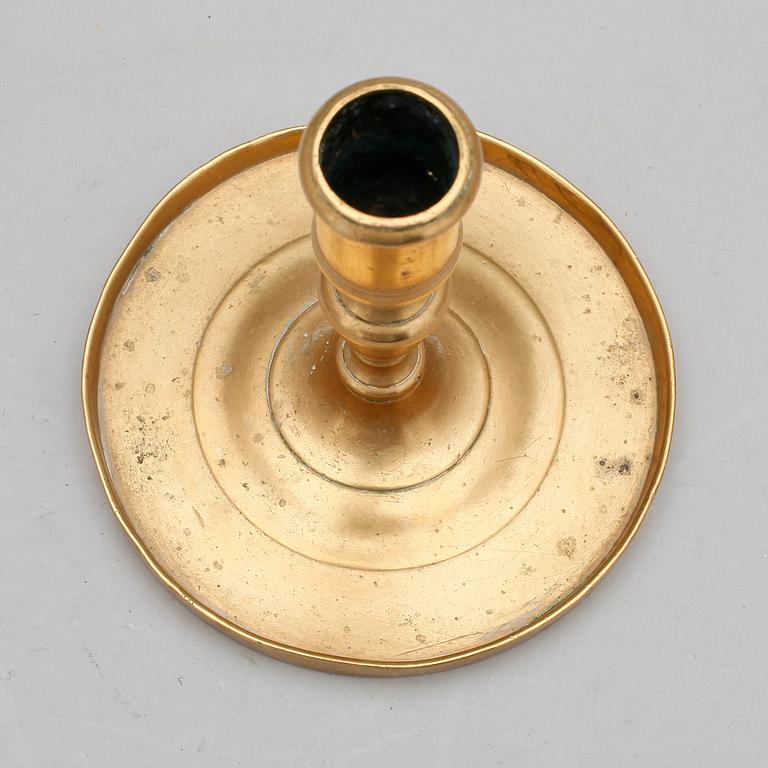 LJUSSTAKE, mässing, barock 1600/1700-tal.