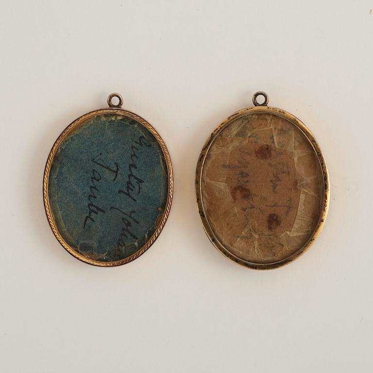 Johan Way, "Gustaf Johan Taube" (1796-1872) & Kristina Ulrika Lagerbring" (1798-1862).