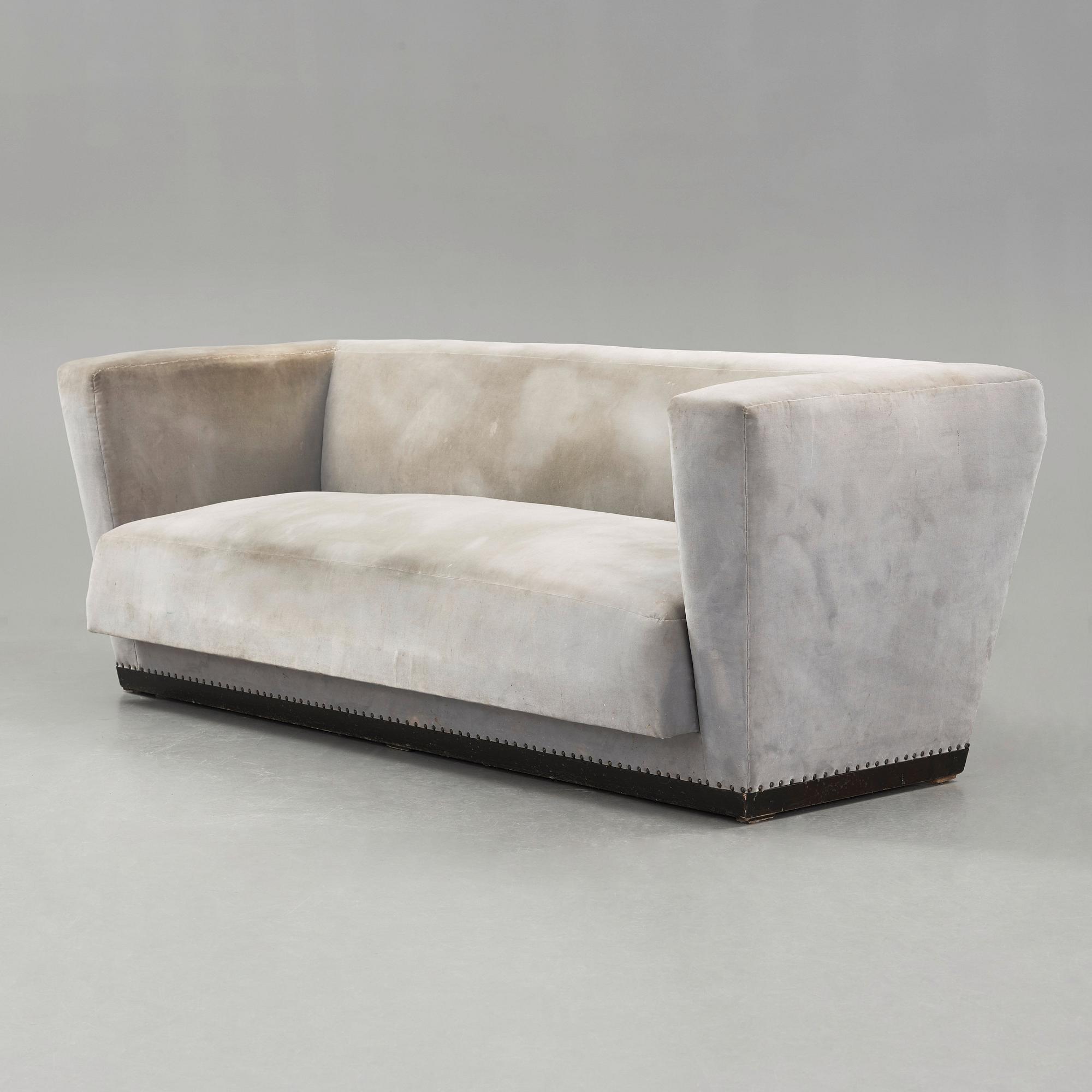 Axel Einar Hjorth, a 'Lido' three-seated upholstered sofa, Nordiska Kompaniet, Sweden 1930's.